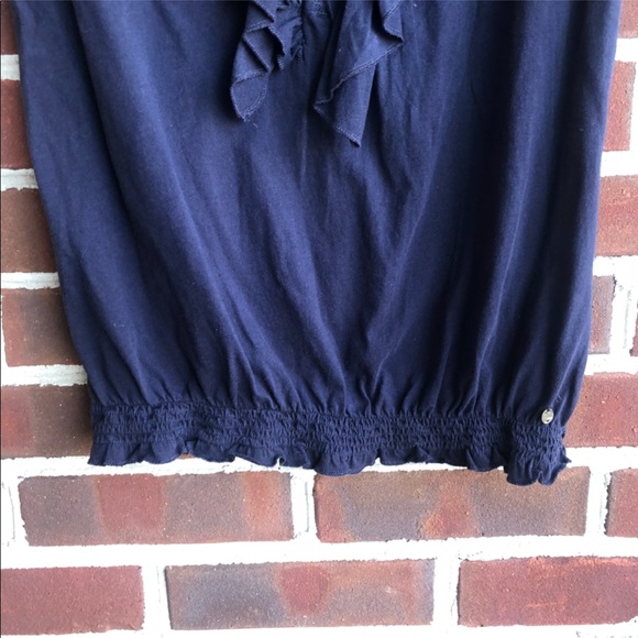 Denim and Supply Navy blue shirt with ruffles - Picture 4 of 6